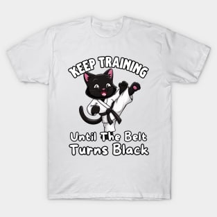 Black Cat Karate Black Belt T-Shirt